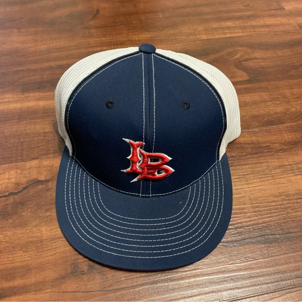 Long Beach Navy and White Baseball Cap